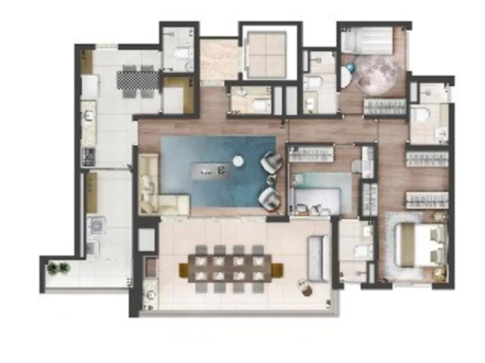 Apartamento, 3 quartos, 137 m² - Foto 3