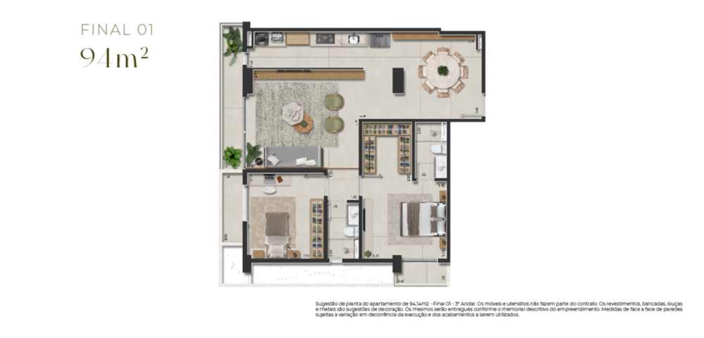 Apartamento, 2 quartos, 90 m² - Foto 4