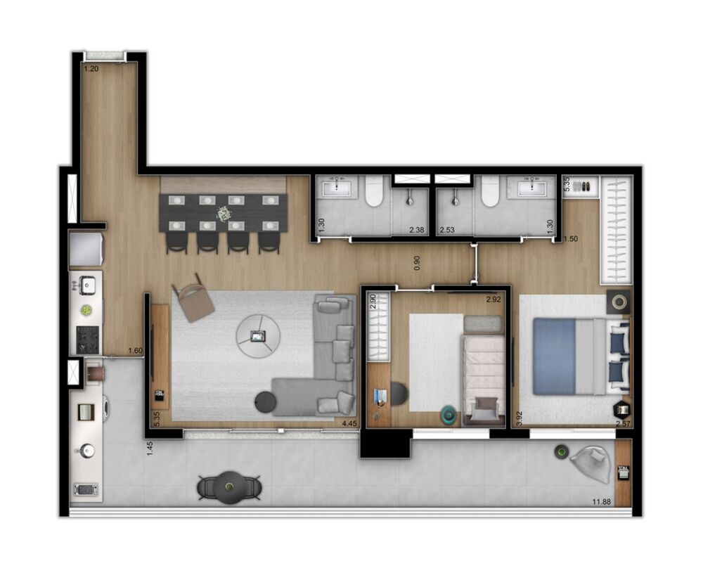 Apartamento, 1 quarto, 33 m² - Foto 20