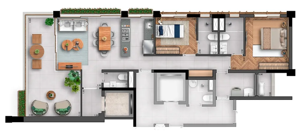 Apartamento, 3 quartos, 147 m² - Foto 11
