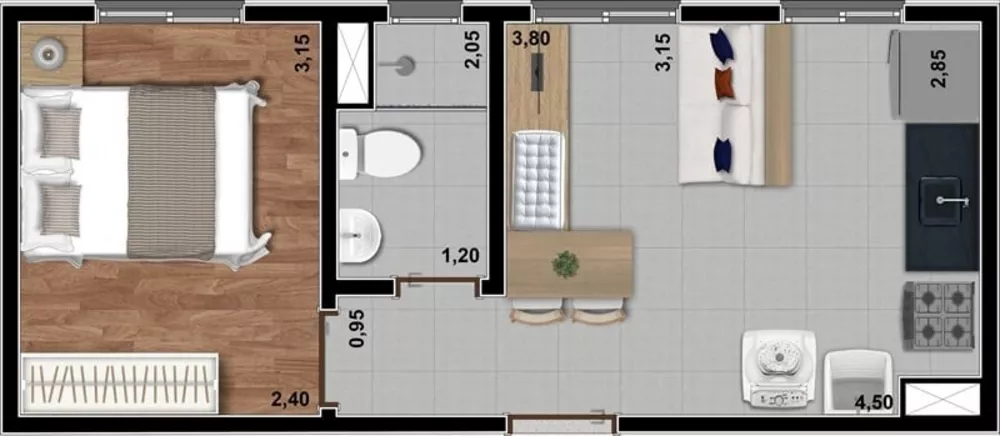 Apartamento à venda com 1 quarto, 24m² - Foto 23