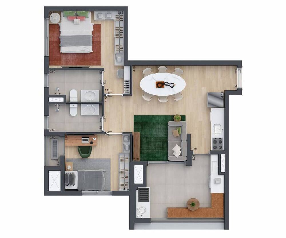 Apartamento à venda com 2 quartos, 109m² - Foto 6
