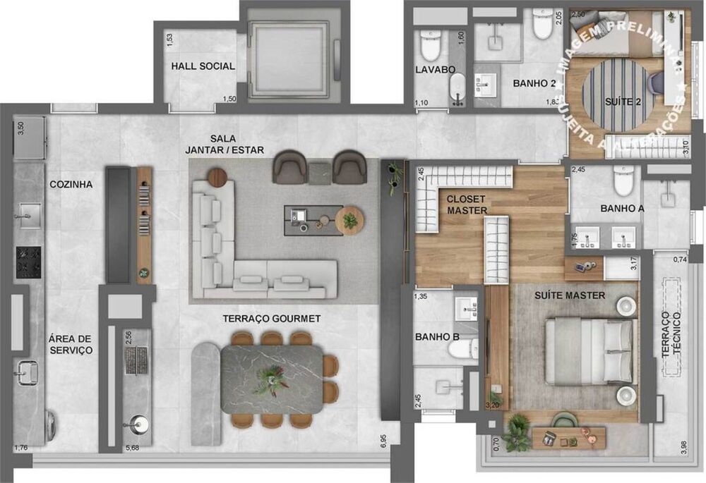 Apartamento, 3 quartos, 119 m² - Foto 4