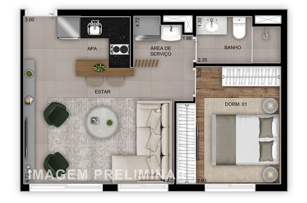 Apartamento, 3 quartos, 102 m² - Foto 4