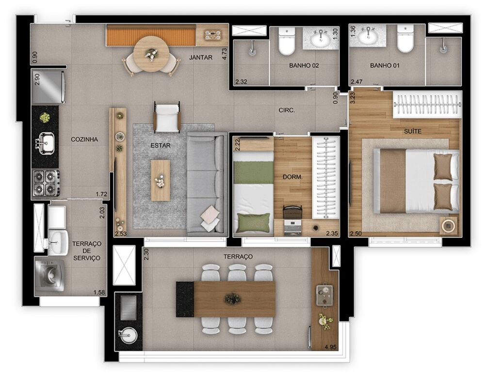 Cobertura, 3 quartos, 147 m² - Foto 18