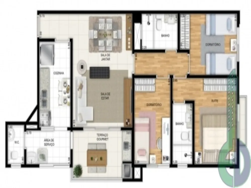 Apartamento, 3 quartos, 84 m² - Foto 11