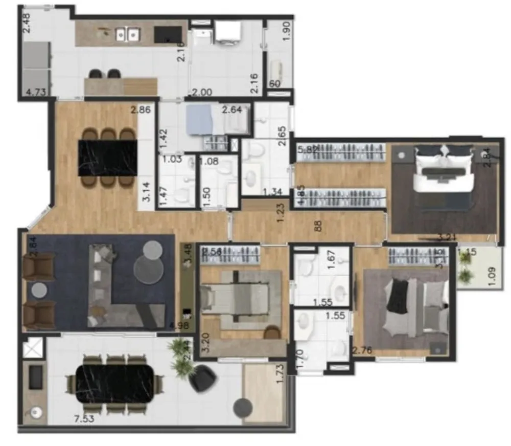 Apartamento, 3 quartos, 128 m² - Foto 15