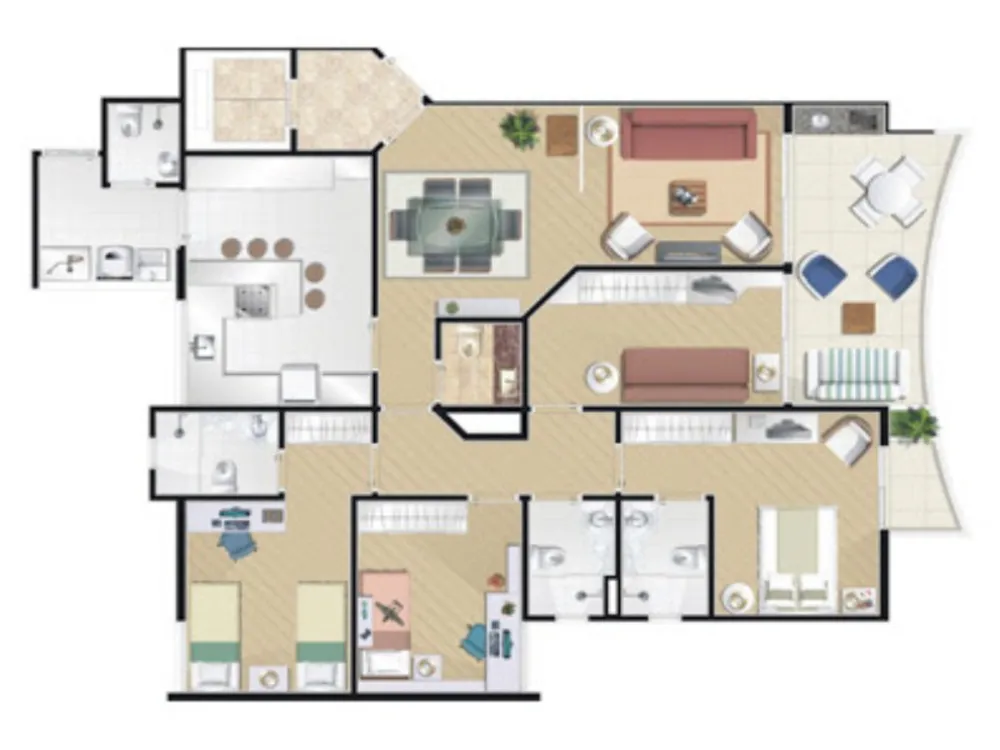Apartamento, 3 quartos, 127 m² - Foto 4