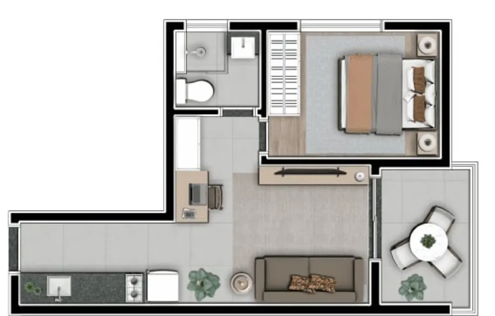 Kitnet-Studio, 23 m² - Foto 10