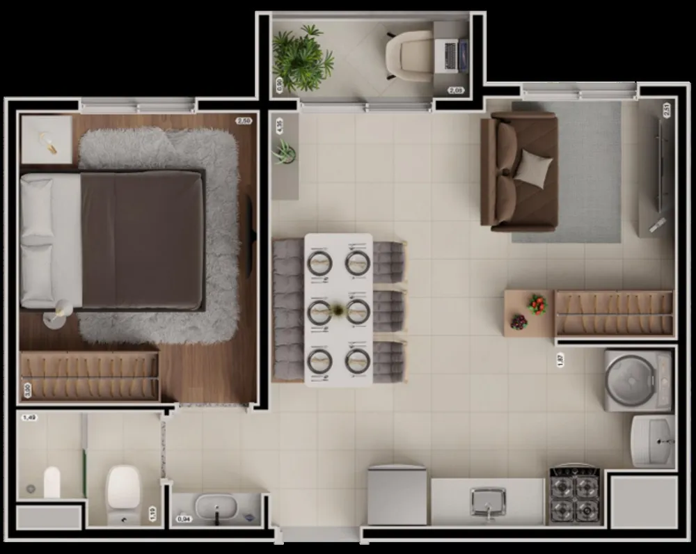 Apartamento, 2 quartos, 33 m² - Foto 10