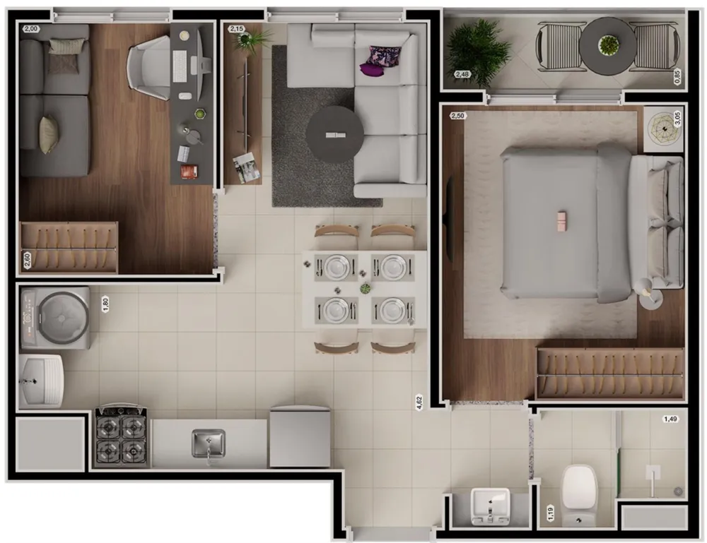 Apartamento, 2 quartos, 33 m² - Foto 12