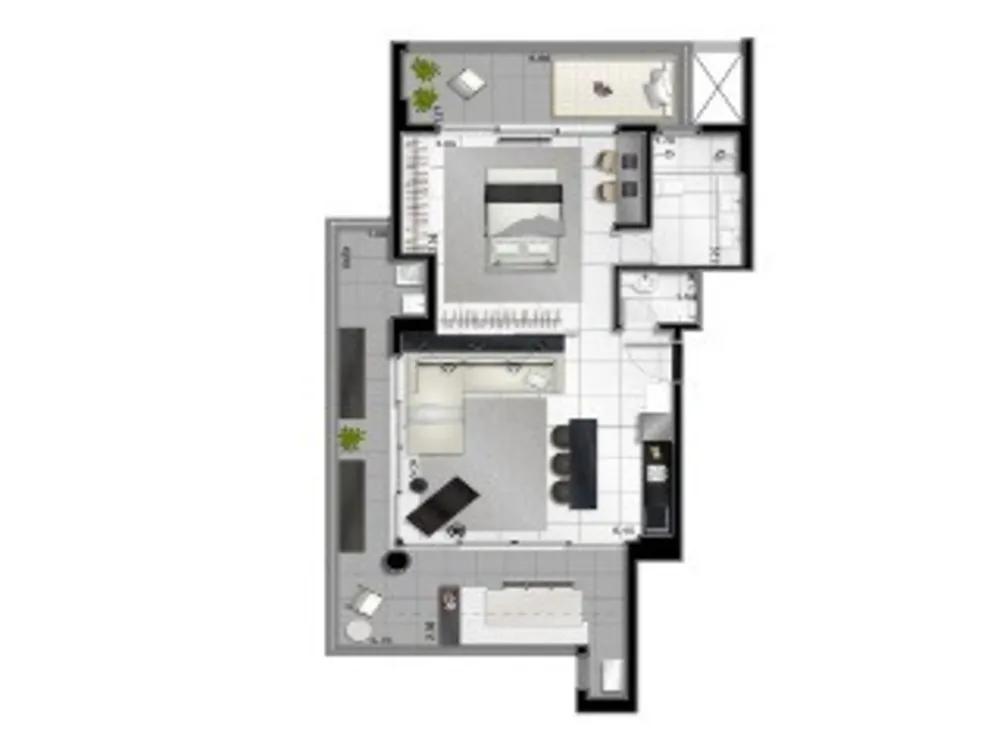 Apartamento, 1 quarto, 67 m² - Foto 8