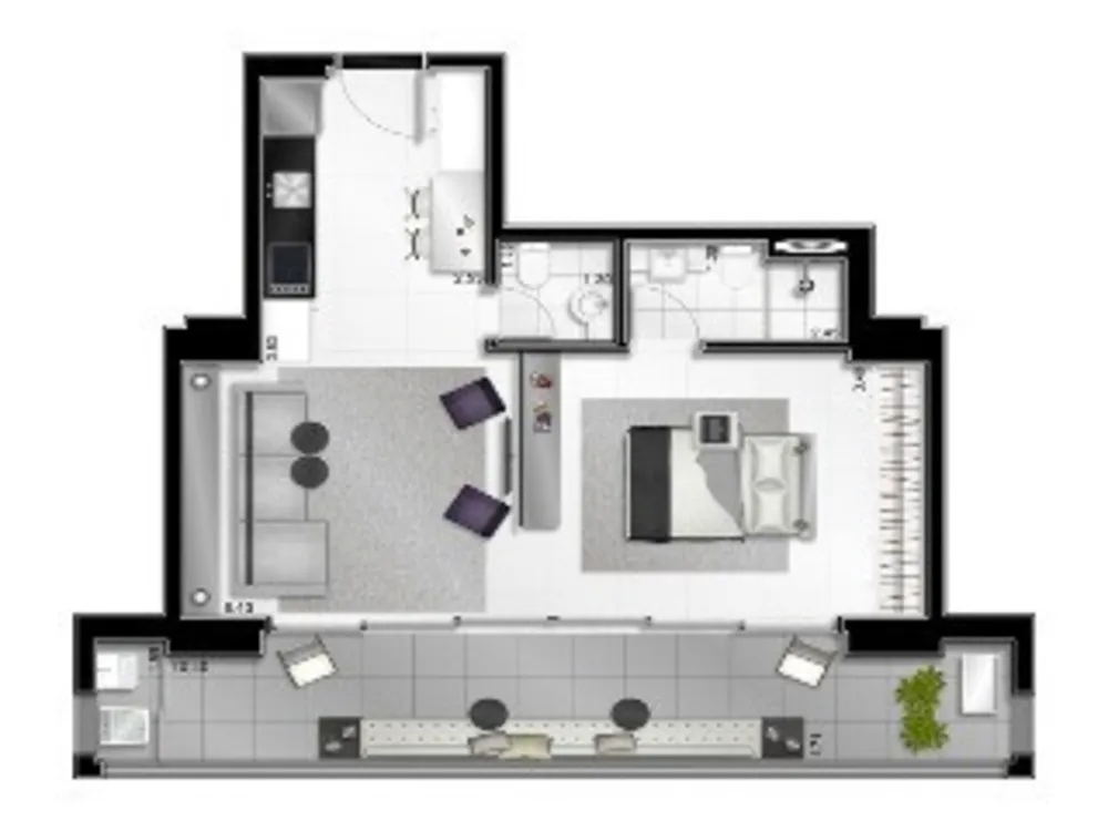 Apartamento, 1 quarto, 67 m² - Foto 6