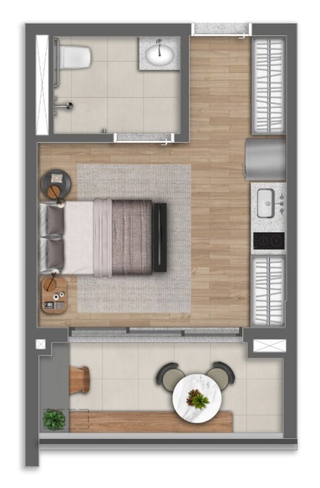 Apartamento, 1 quarto, 41 m² - Foto 6