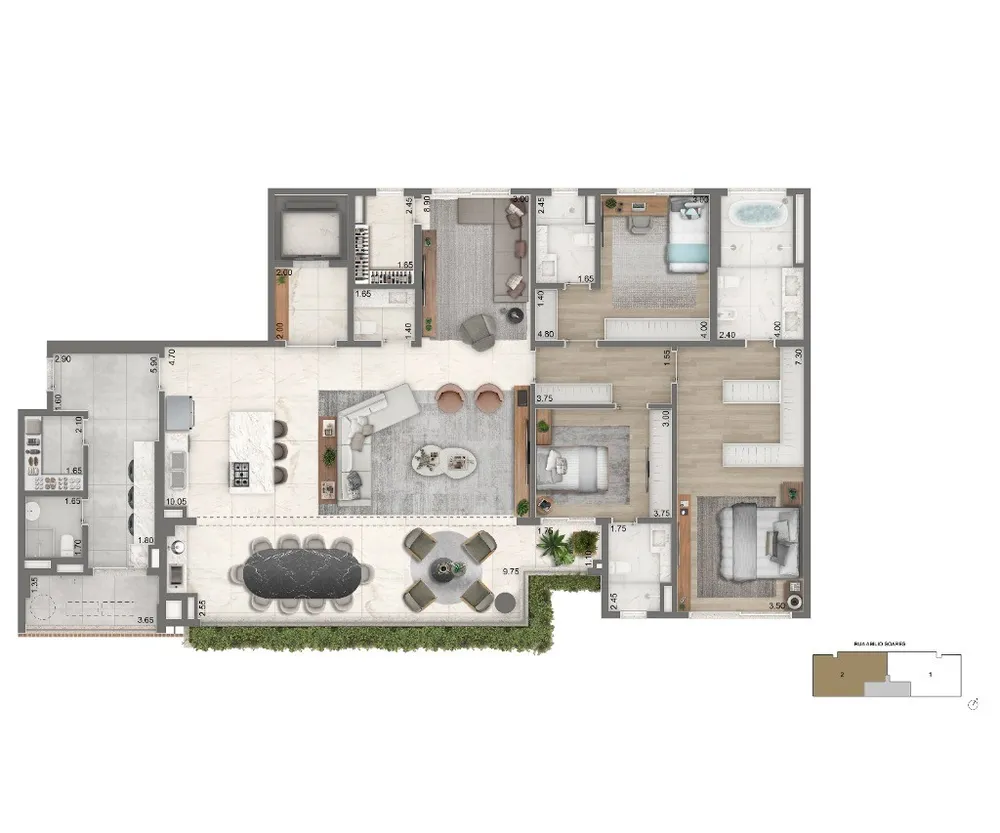 Apartamento, 4 quartos, 355 m² - Foto 10