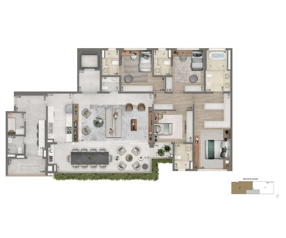 Apartamento, 4 quartos, 355 m² - Foto 12