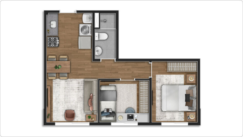 Apartamento, 2 quartos, 37 m² - Foto 5