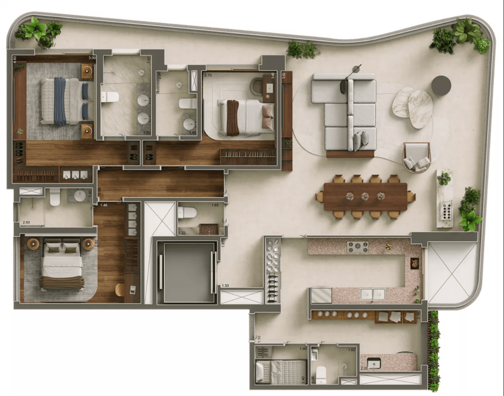 Apartamento, 3 quartos, 182 m² - Foto 7