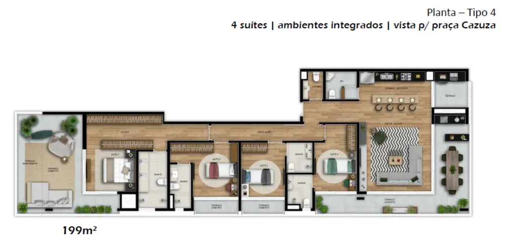Apartamento, 3 quartos, 126 m² - Foto 8