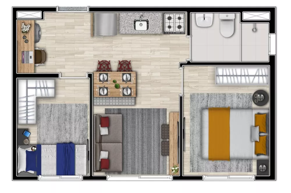 Apartamento, 1 quarto, 24 m² - Foto 8