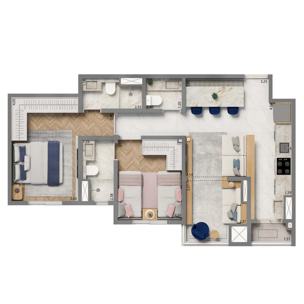Apartamento, 2 quartos, 61 m² - Foto 13
