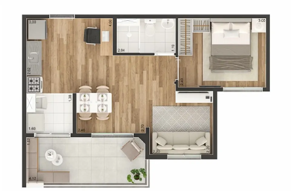 Apartamento, 2 quartos, 37 m² - Foto 10