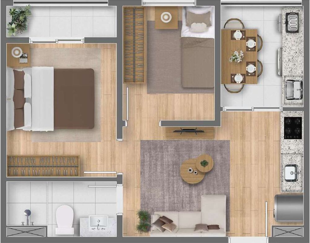 Apartamento, 1 quarto, 17 m² - Foto 6