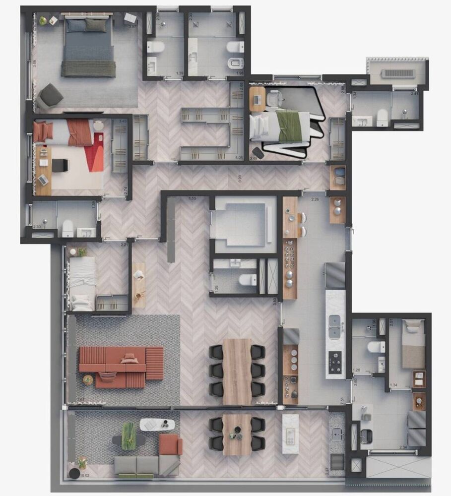 Apartamento, 4 quartos, 210 m² - Foto 4