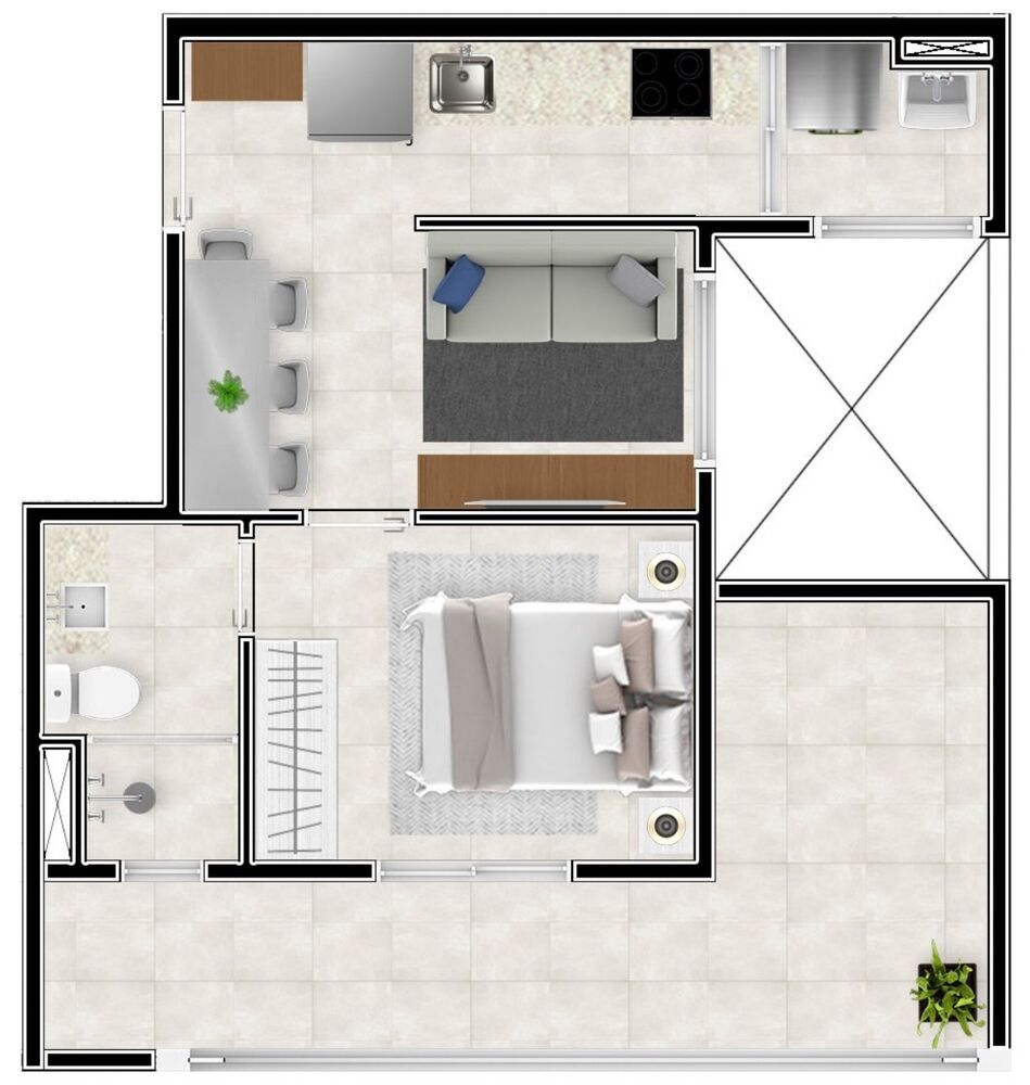 Apartamento, 1 quarto, 25 m² - Foto 4