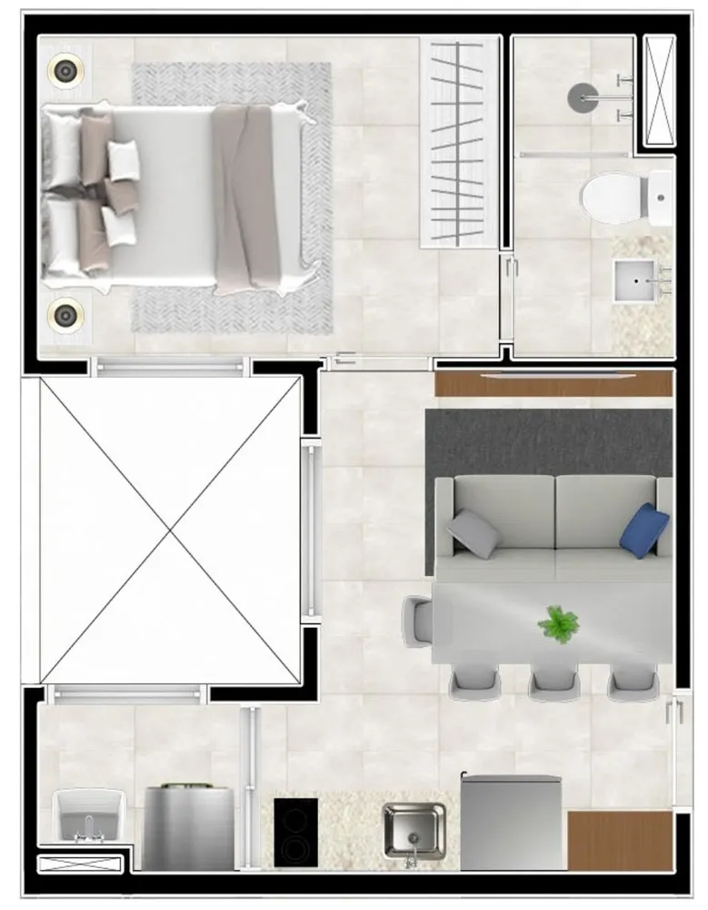 Apartamento, 1 quarto, 25 m² - Foto 10