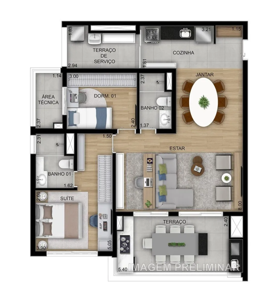 Apartamento, 3 quartos, 94 m² - Foto 12