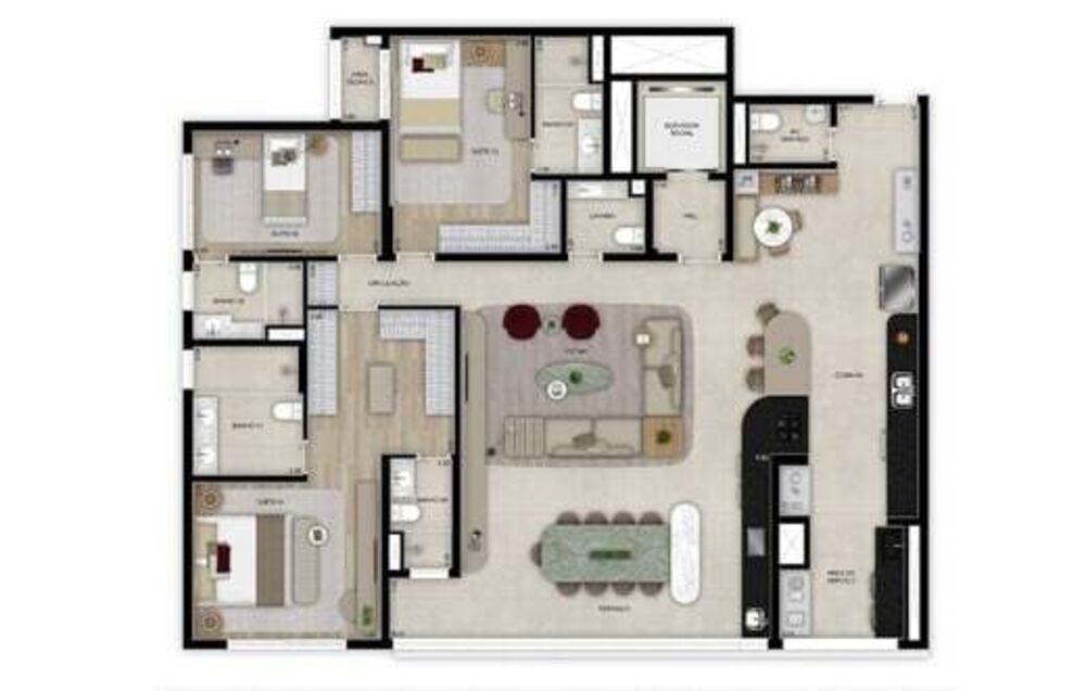 Apartamento, 4 quartos, 184 m² - Foto 7