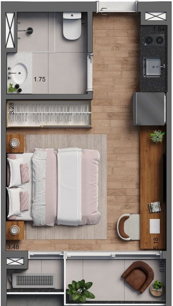 Apartamento, 1 quarto, 38 m² - Foto 1