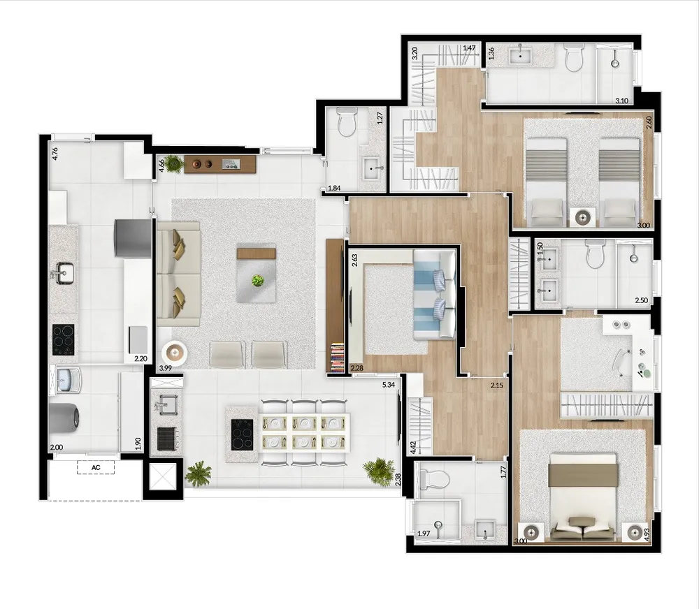 Apartamento, 2 quartos, 86 m² - Foto 19
