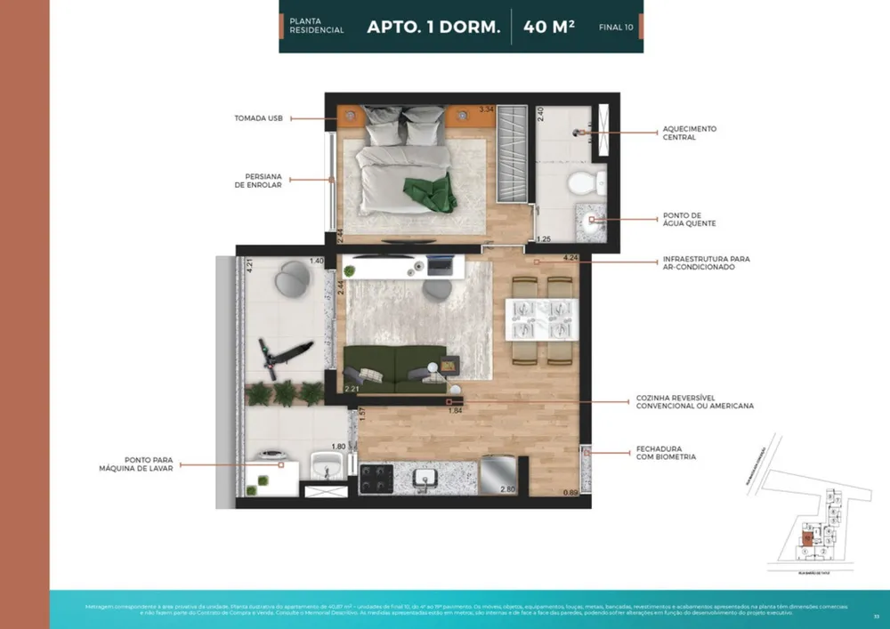 Apartamento, 1 quarto, 25 m² - Foto 11