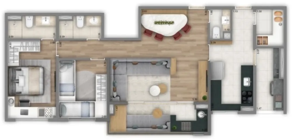 Apartamento, 4 quartos, 116 m² - Foto 11