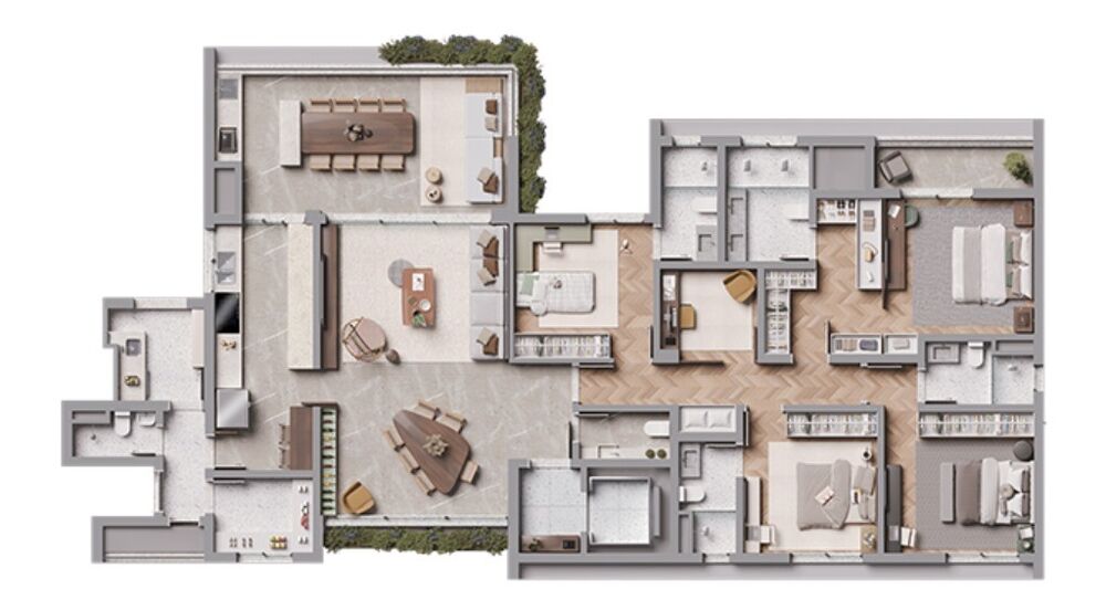 Apartamento, 4 quartos, 243 m² - Foto 1