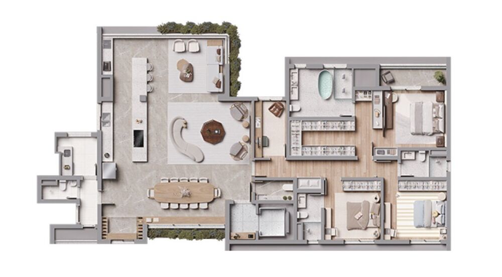 Apartamento, 4 quartos, 243 m² - Foto 2