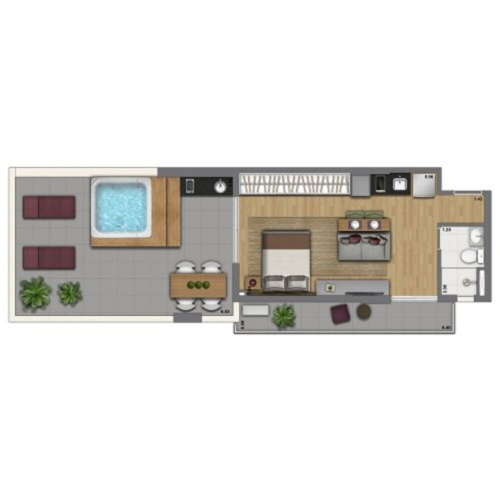 Apartamento, 1 quarto, 30 m² - Foto 4