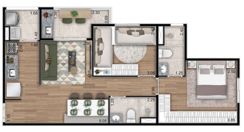 Apartamento à venda com 2 quartos, 57m² - Foto 15