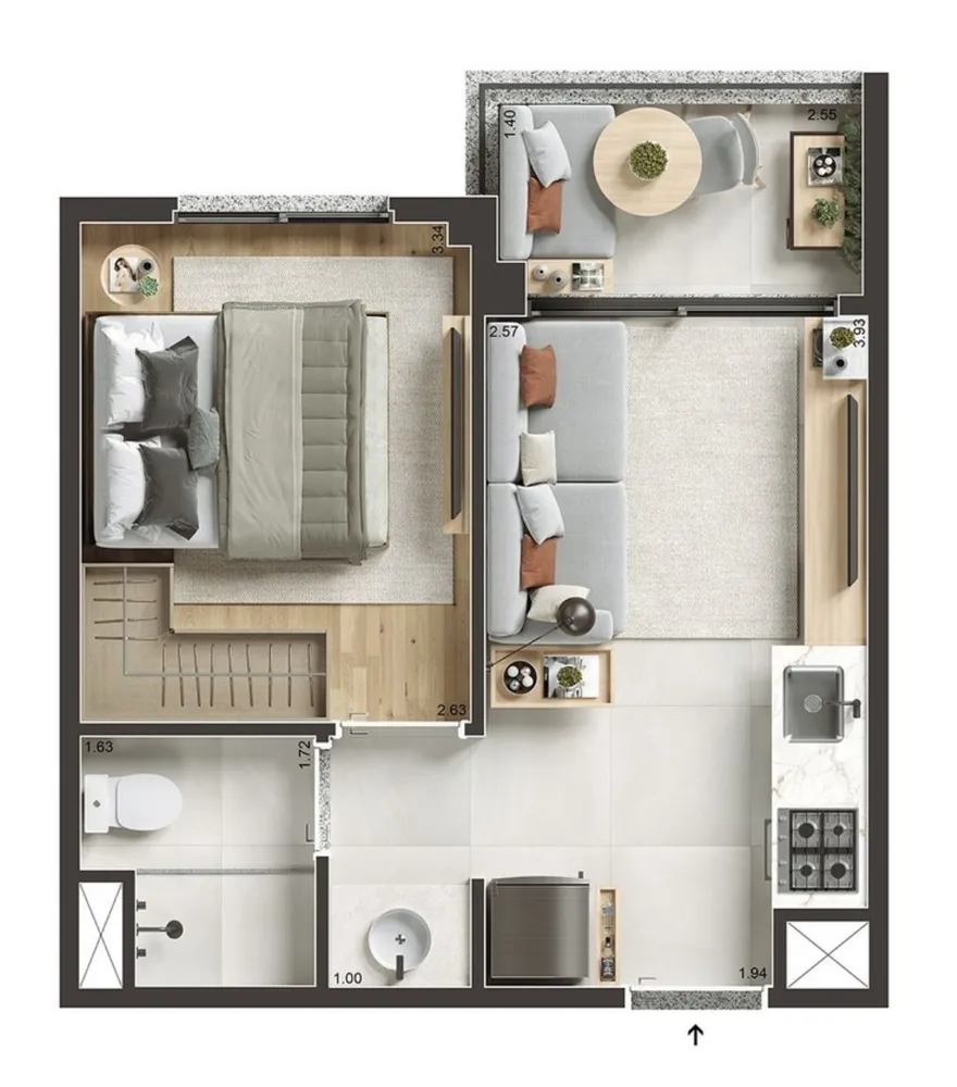Apartamento, 1 quarto, 29 m² - Foto 11