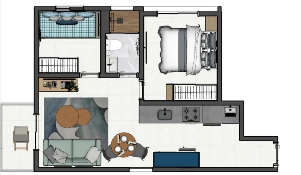 Apartamento, 2 quartos, 42 m² - Foto 8