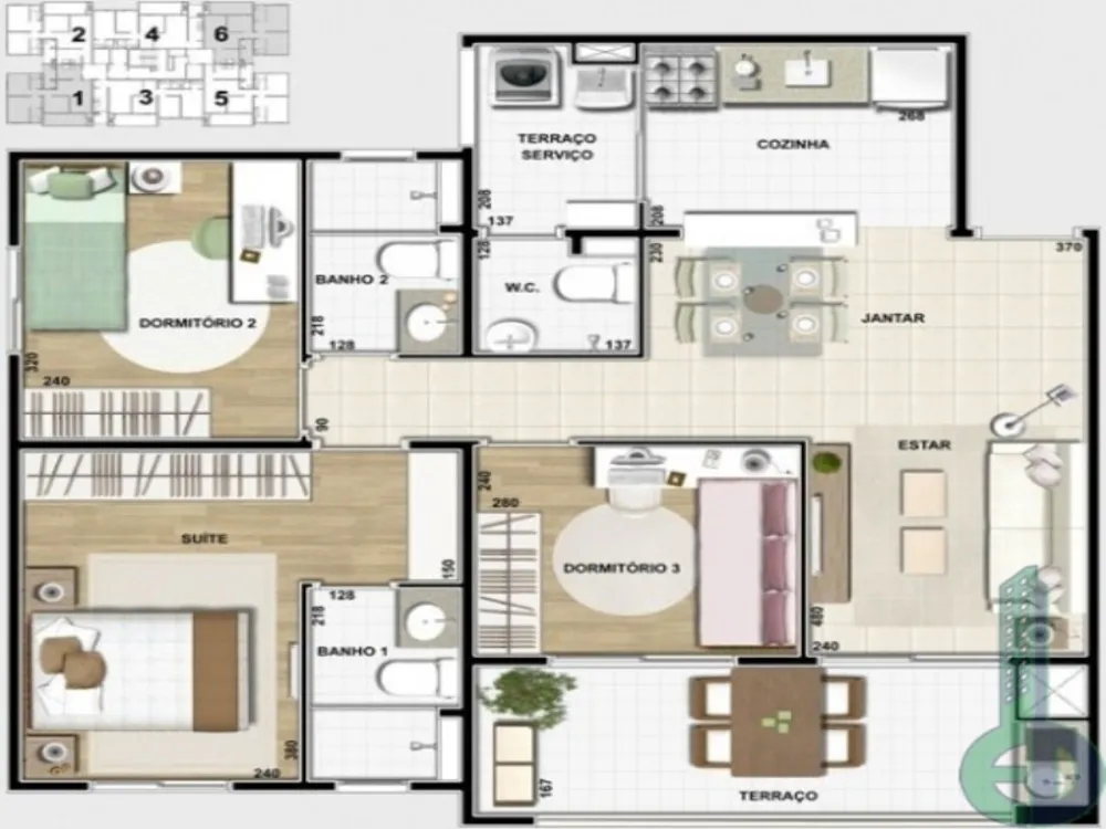 Apartamento, 3 quartos, 78 m² - Foto 5
