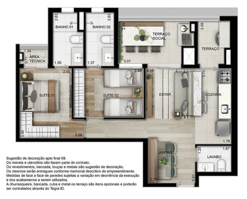 Apartamento, 2 quartos, 72 m² - Foto 12