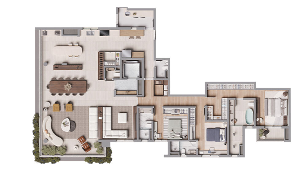 Apartamento, 4 quartos, 219 m² - Foto 1