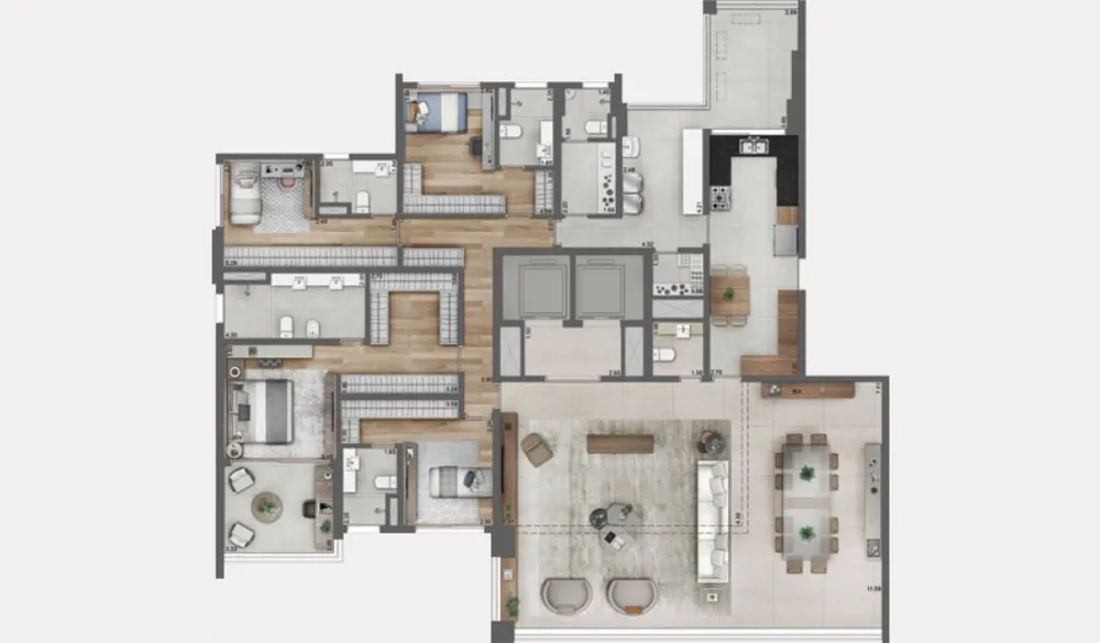 Apartamento, 4 quartos, 280 m² - Foto 12