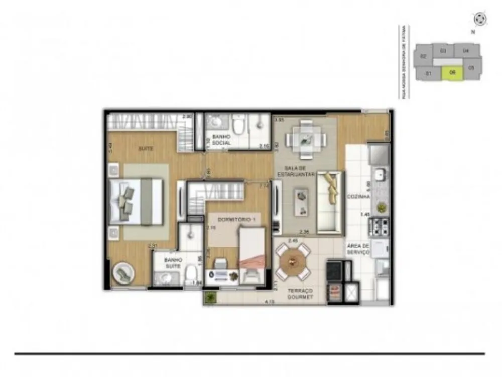 Apartamento, 2 quartos, 76 m² - Foto 6