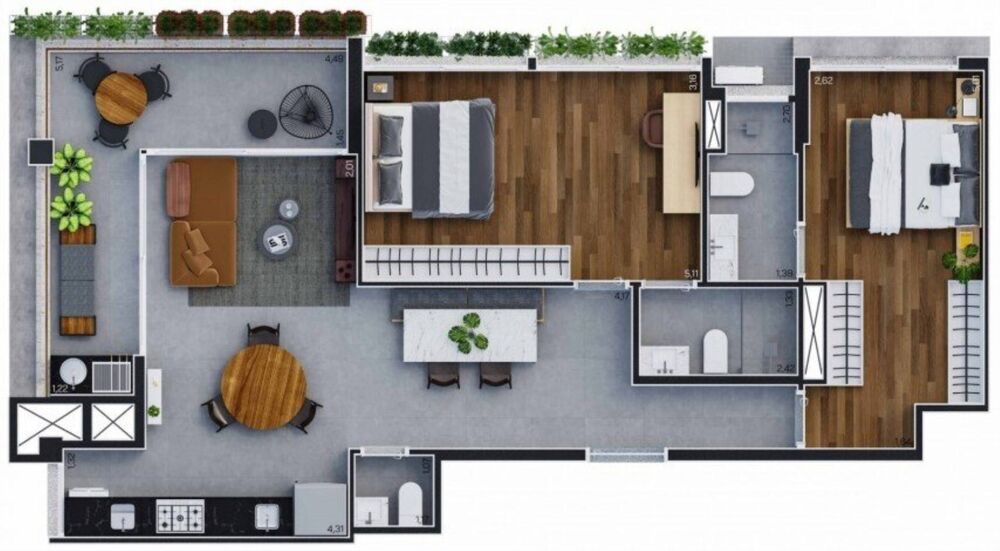 Apartamento, 1 quarto, 35 m² - Foto 7