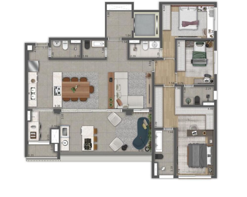 Apartamento, 4 quartos, 151 m² - Foto 2