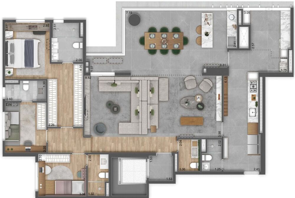 Apartamento, 3 quartos, 149 m² - Foto 4